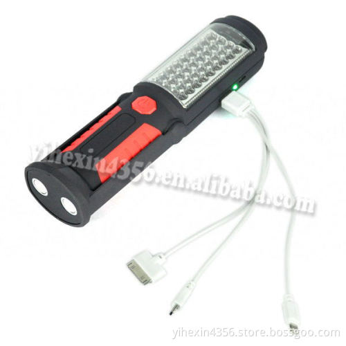 2017 Hot Sale 36+5LED Bright Magnetic & 360 Degree Rotating Stent Torch Flashlight With Magnet